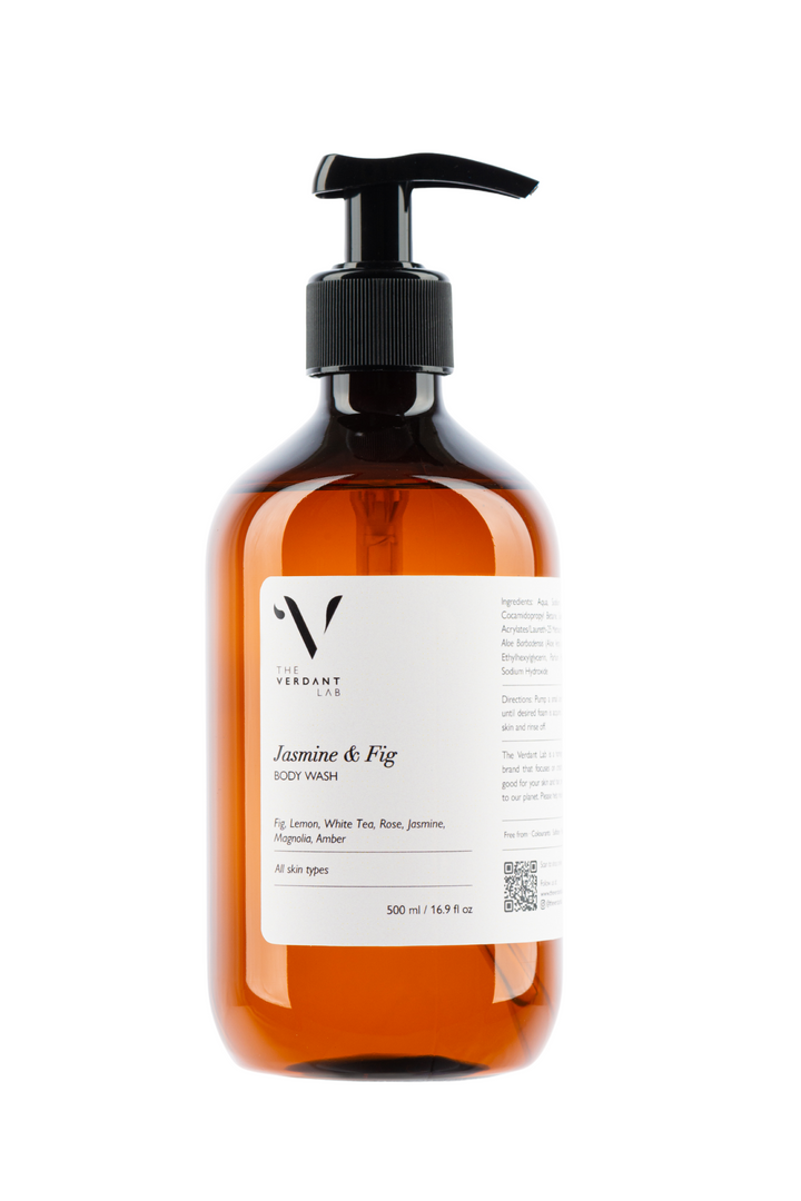 The Verdant Lab Body Wash in Jasmine & Fig, available on ZERRIN with free Singapore shipping