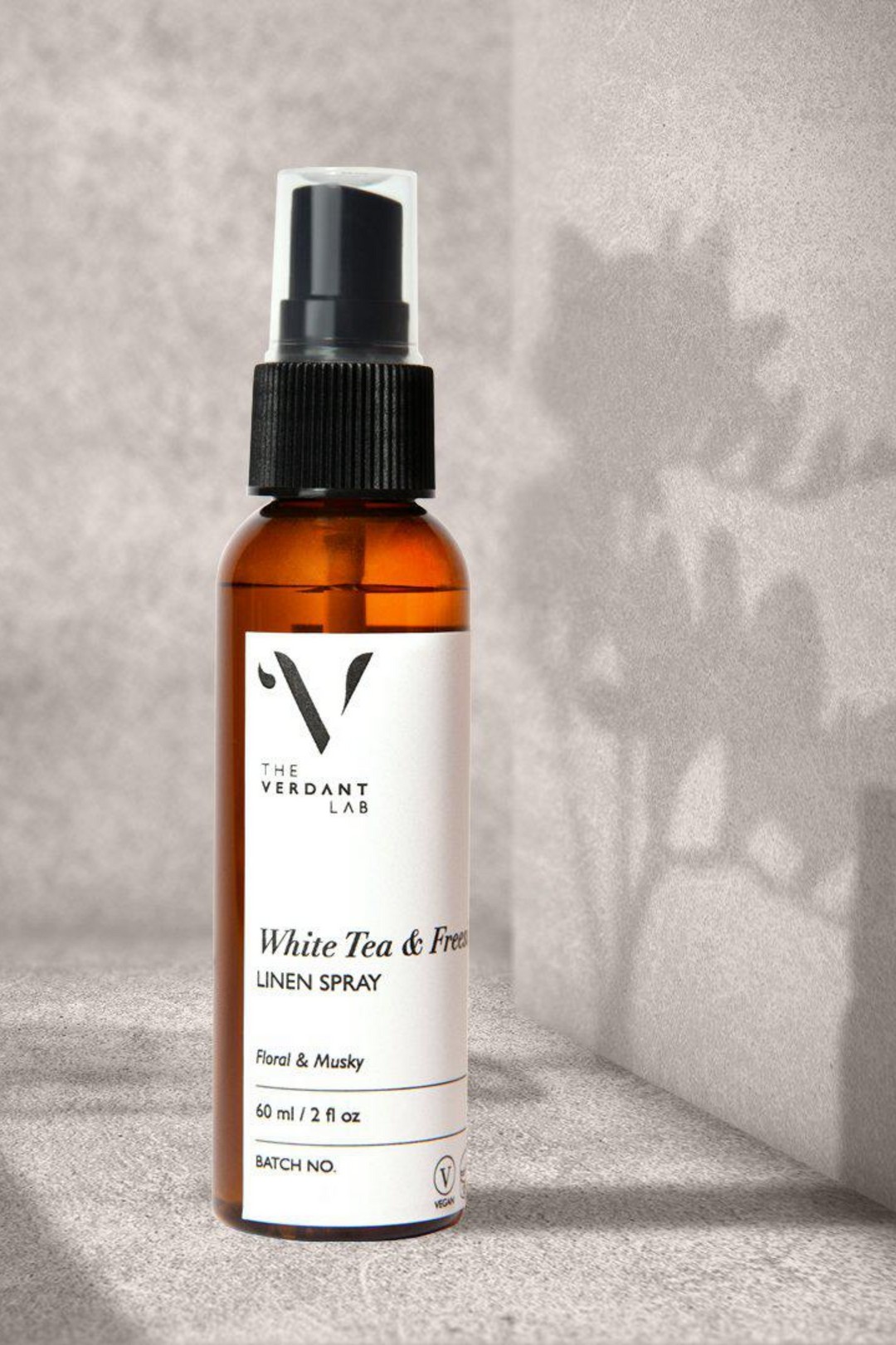 The Verdant Lab Linen Spray in White Tea & Freesia, available on ZERRIN with free Singapore shipping above $50