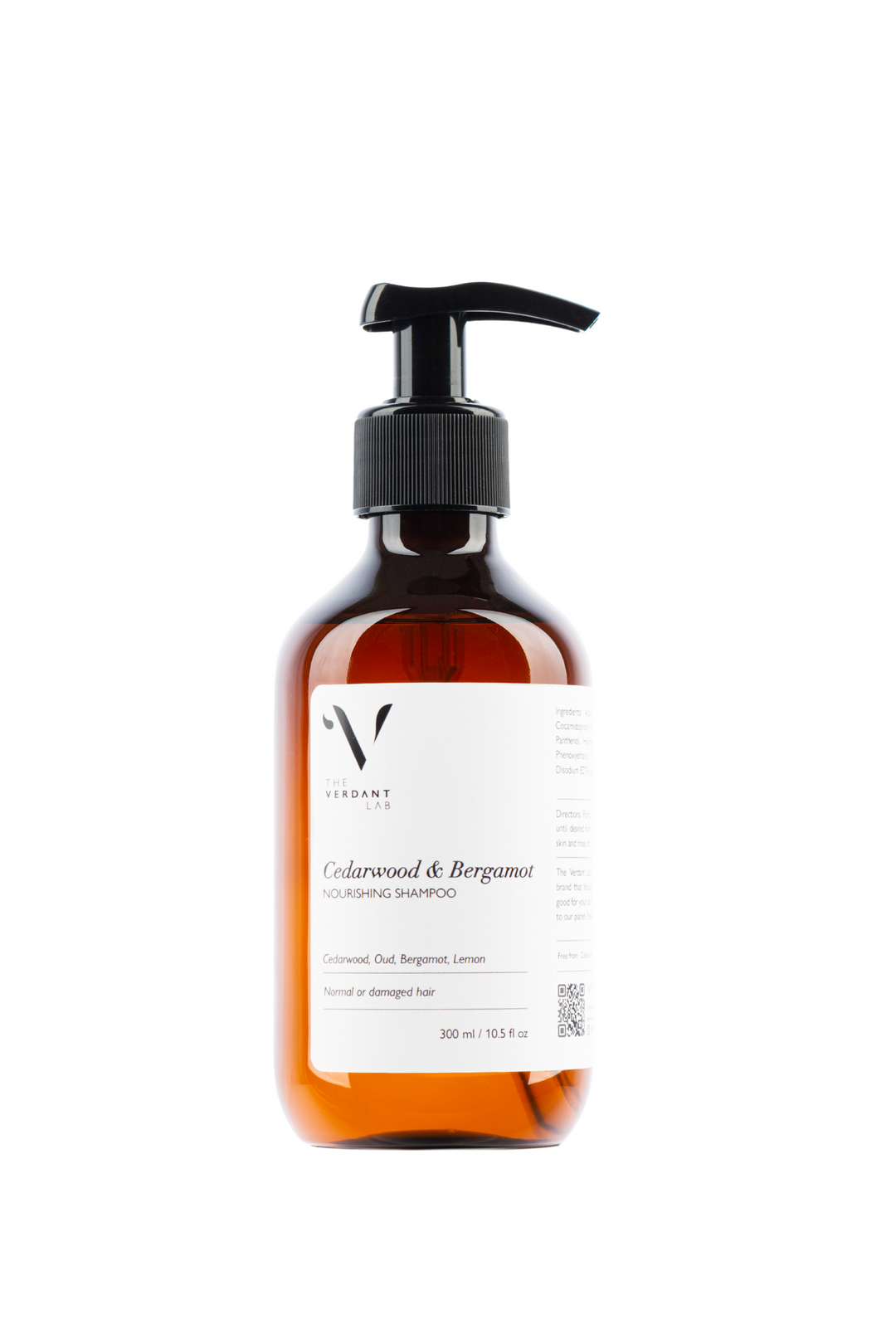 The Verdant Lab Nourishing Shampoo in Cedarwood & Bergamot, available on ZERRIN with free Singapore shipping