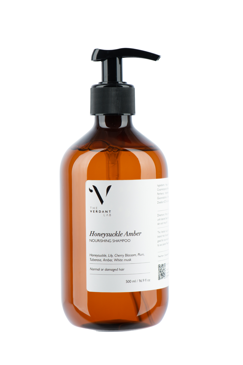 The Verdant Lab Nourishing Shampoo in Honeysuckle Amber, available on ZERRIN