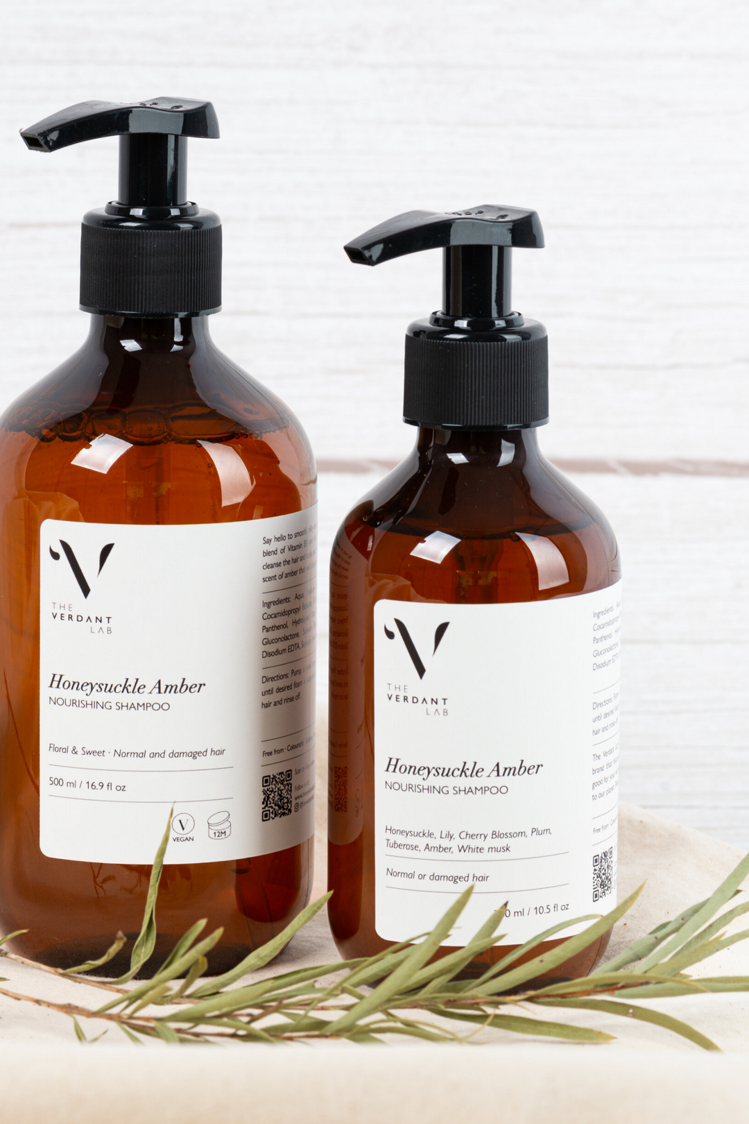 The Verdant Lab Nourishing Shampoo in Honeysuckle Amber, available on ZERRIN