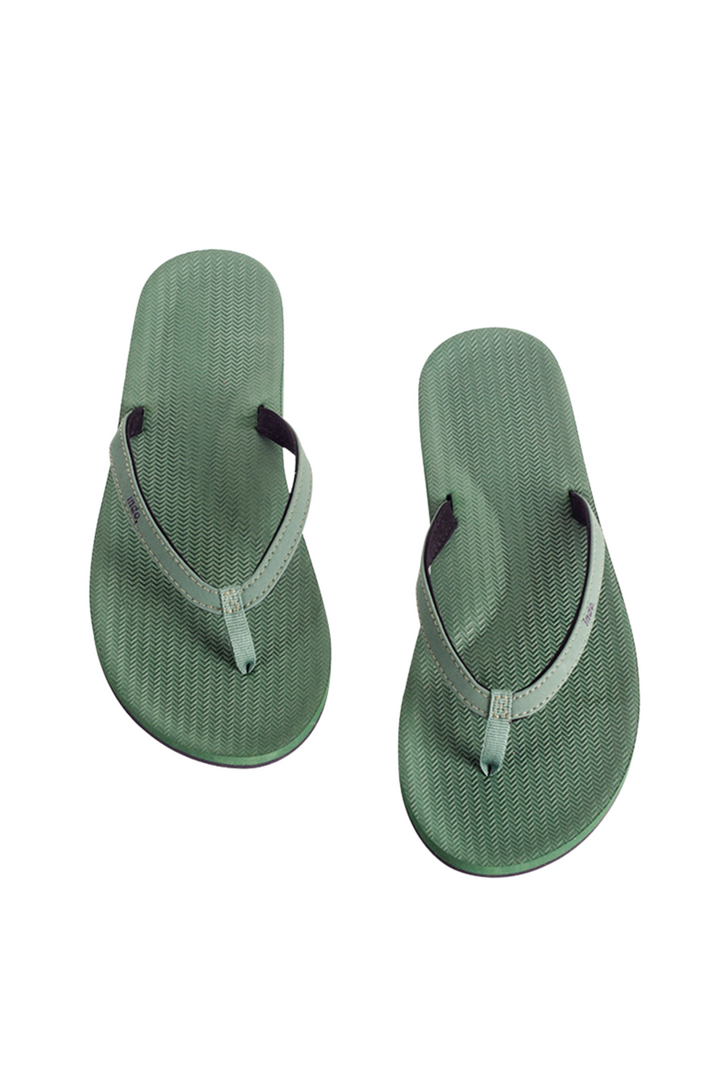 Indosole Women’s ESSNTLS Flip Flops in Leaf, available on ZERRIN with free Singapore shipping