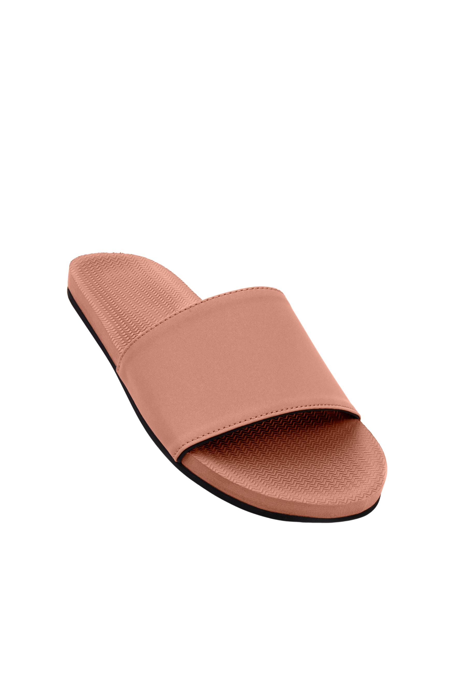 Indosole Women's Slides in Rust, Vegan Eco Footwear