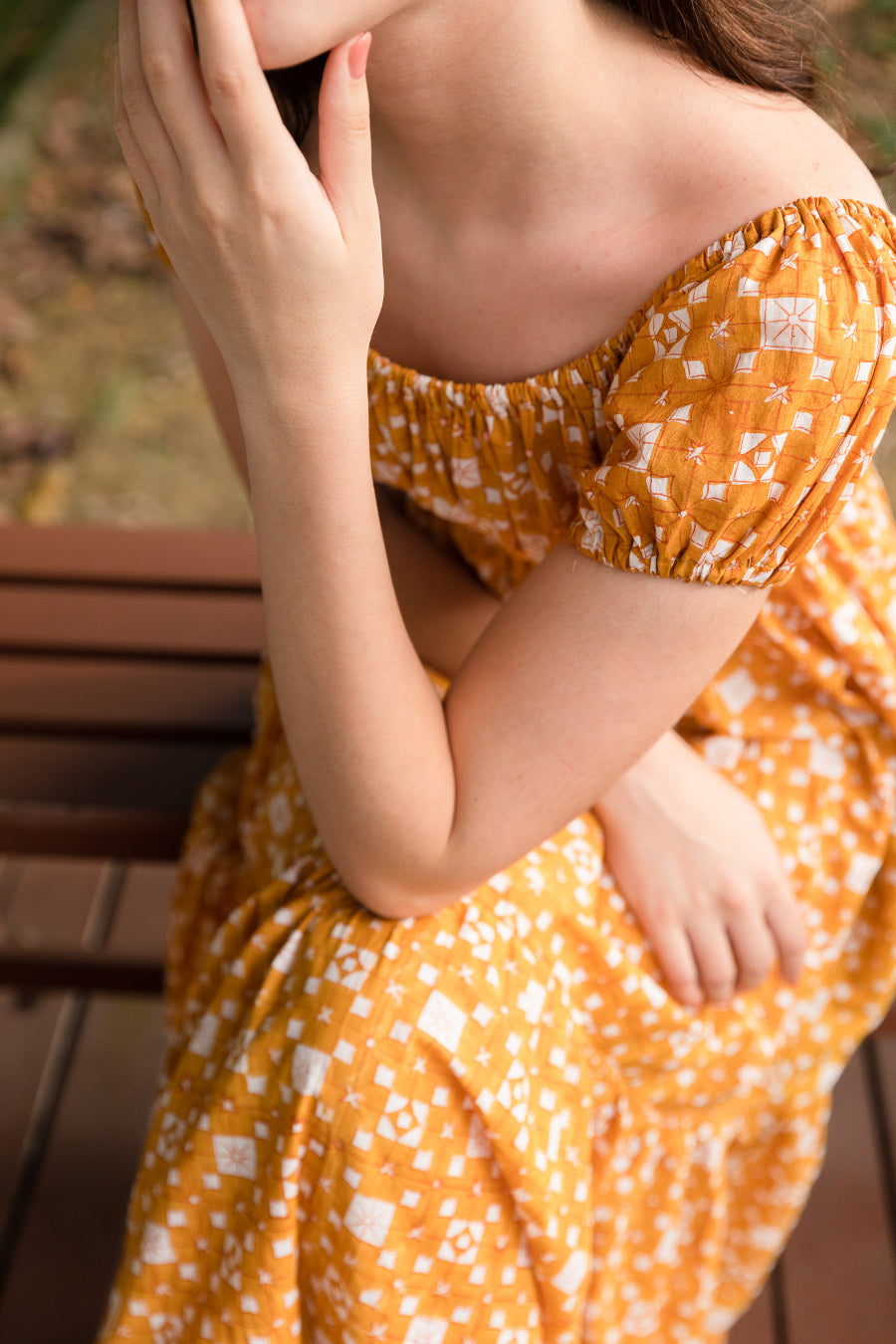Laina Dress in Gold