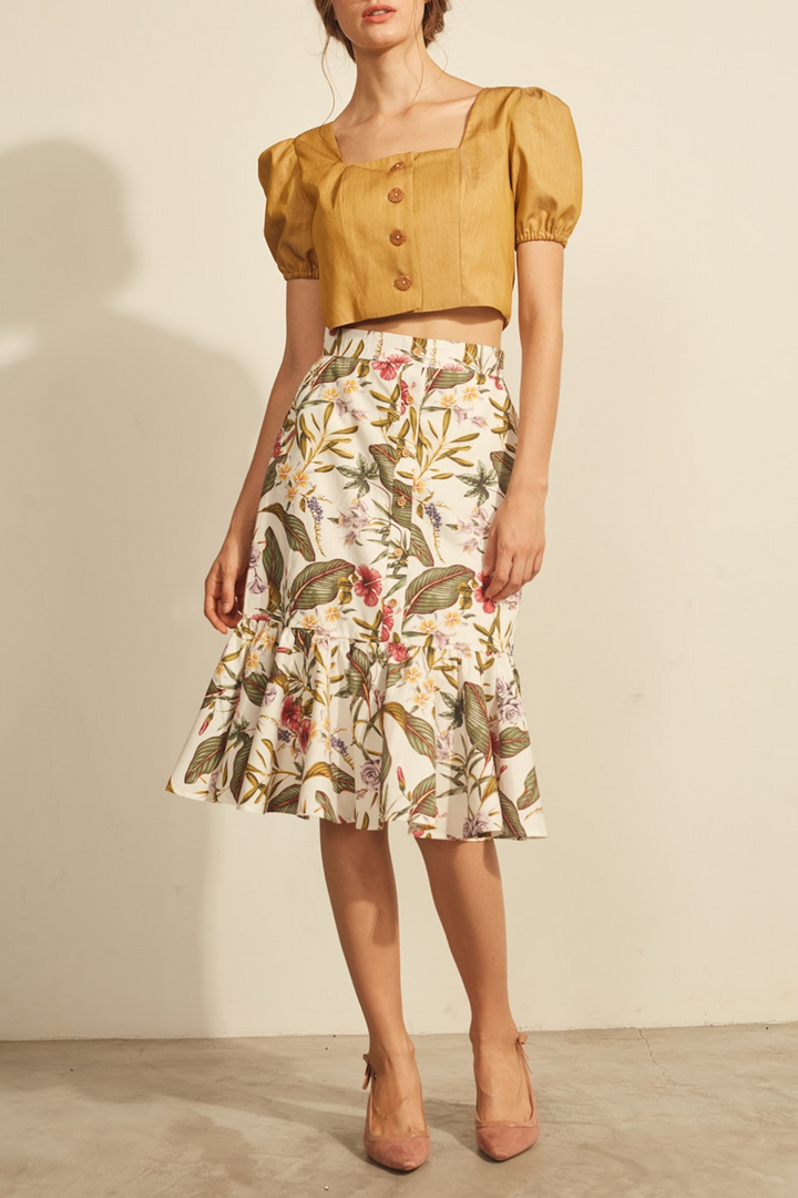 Lily & Lou Louise Skirt in Floral, available in ZERRIN