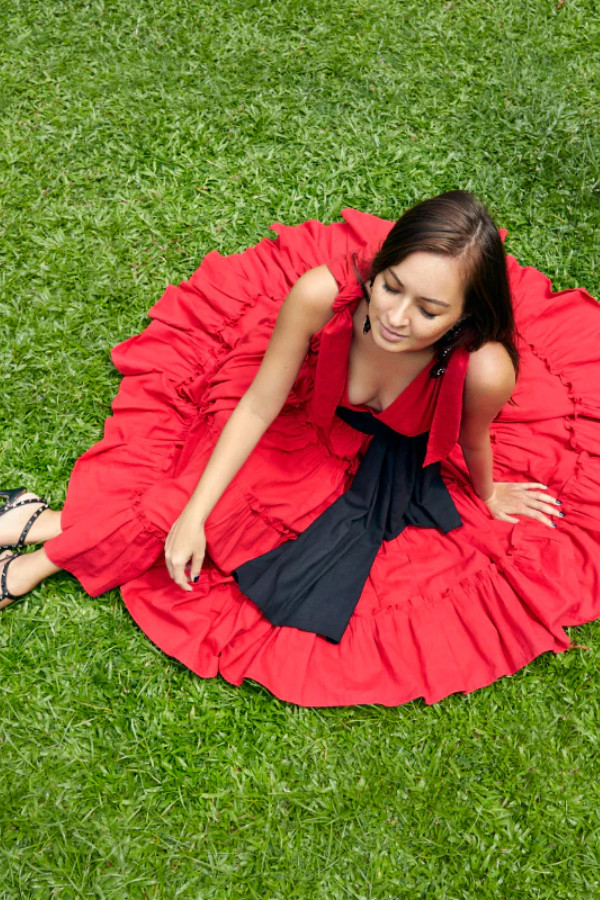 KonaCoco Celia Pleated Sash