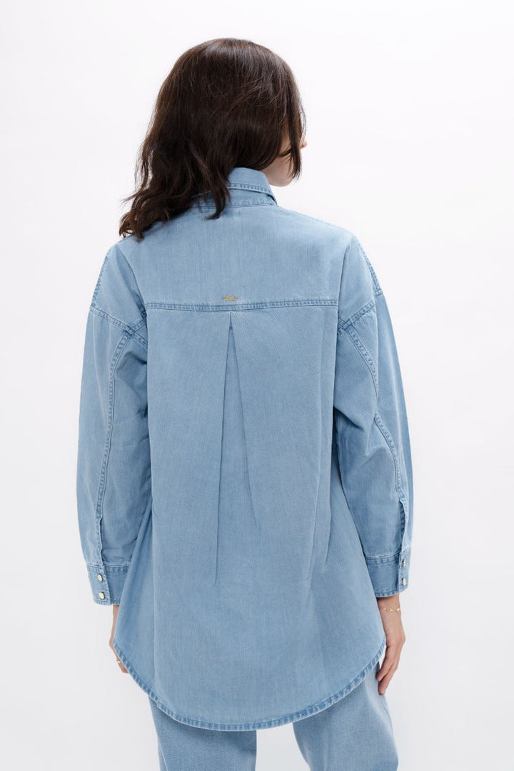 Louisiana MSY Classic Denim Shirt In Sky