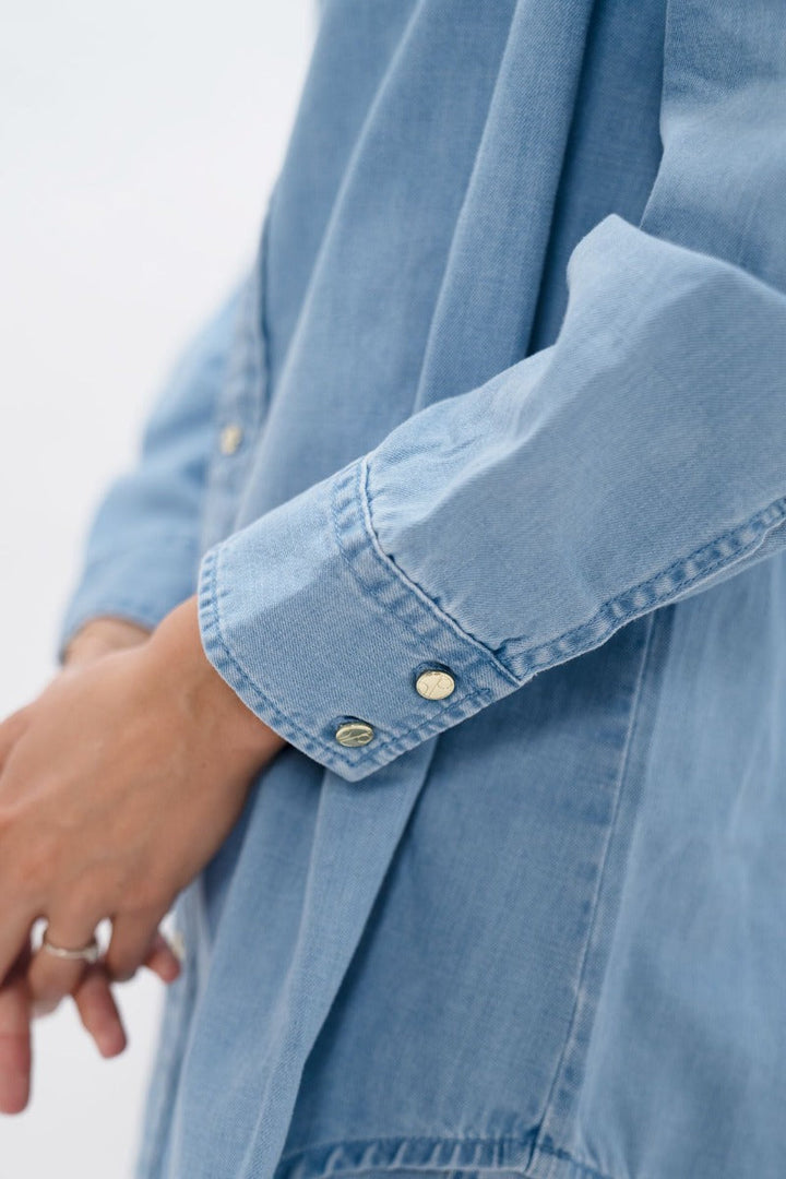 Louisiana MSY Classic Denim Shirt In Sky