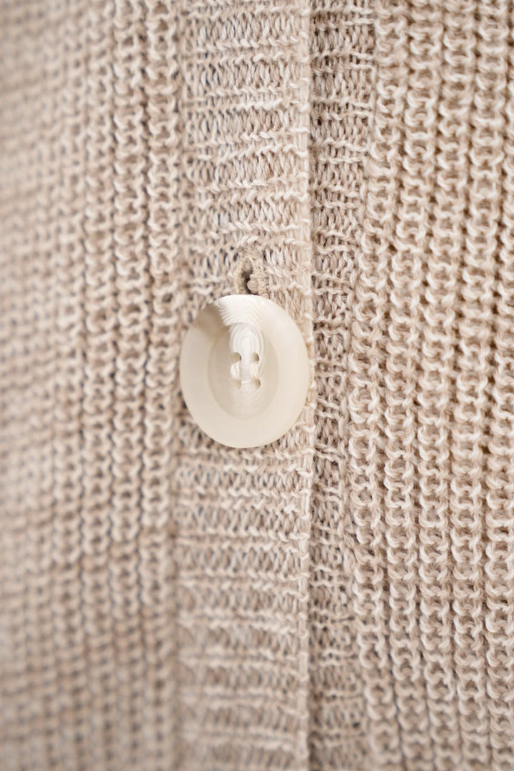 Salzburg SZG Cocoon Cardigan In Sand Marl