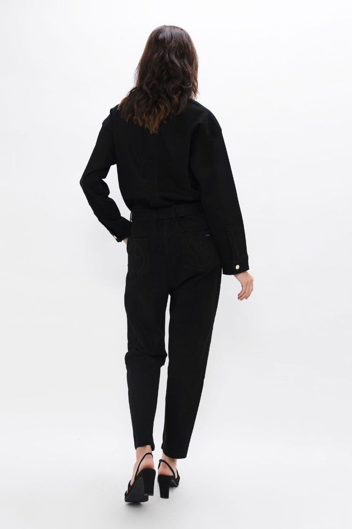 San Francisco SFO Denim Boilersuit In Celeste