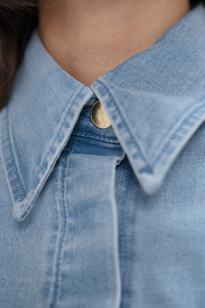 San Francisco SFO Denim Boilersuit In Sky