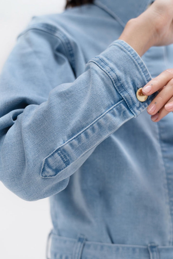 San Francisco SFO Denim Boilersuit In Sky