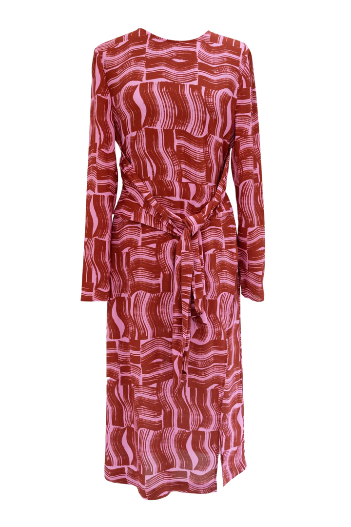 Verbena Tie Front Dress in Paintbrush