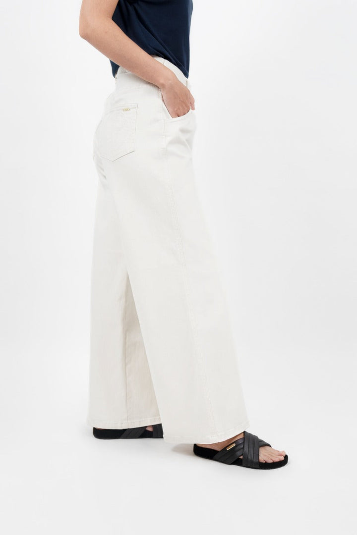 Los Angeles LAX Wide Leg Jeans In Alto