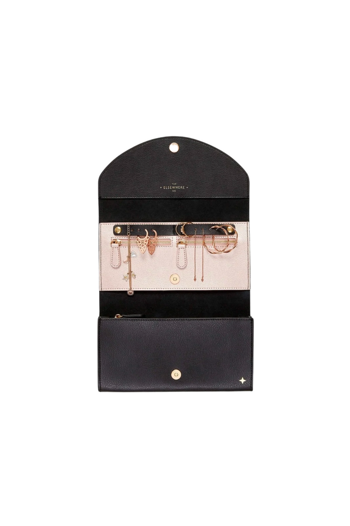 The Elsewhere Co. Sustainable Leather Wallet in Nightfall Black, available on ZERRIN with free Singapore shipping