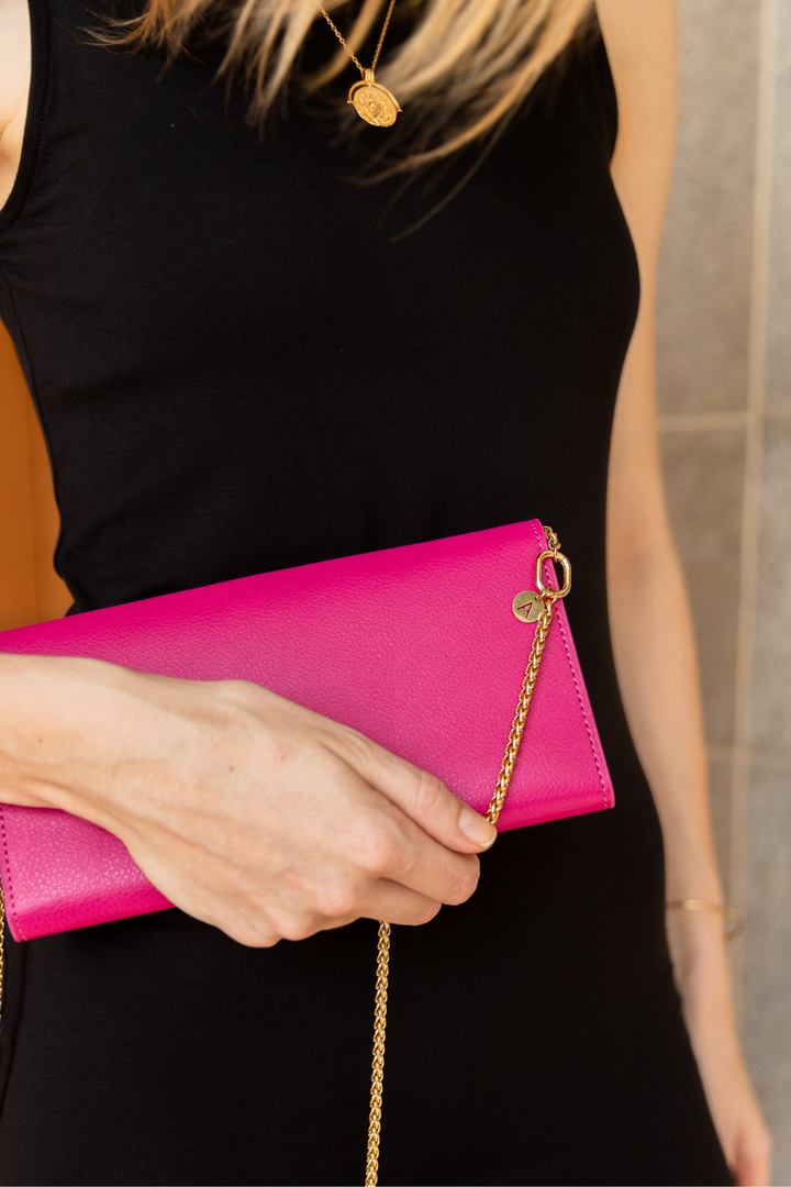The Elsewhere Co. Sustainable Leather Wallet in Paradise Pink, available on ZERRIN with free Singapore shipping