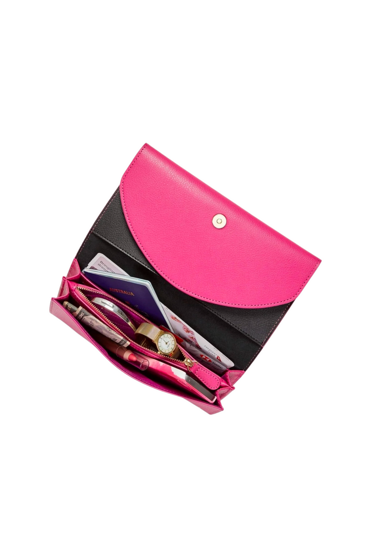 The Elsewhere Co. Sustainable Leather Wallet in Paradise Pink, available on ZERRIN with free Singapore shipping
