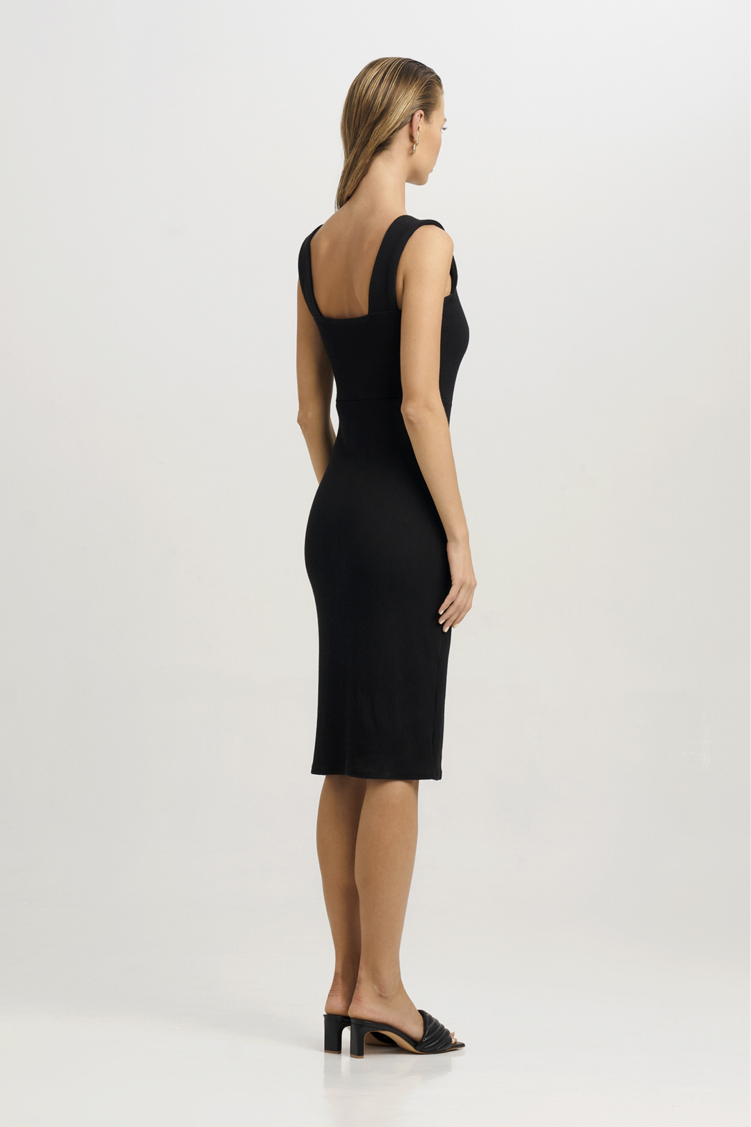 Sans Faff Samantha Ribbed Dress, a bodycon style made from bamboo fabric, available on ZERRIN with free Singapore shipping
