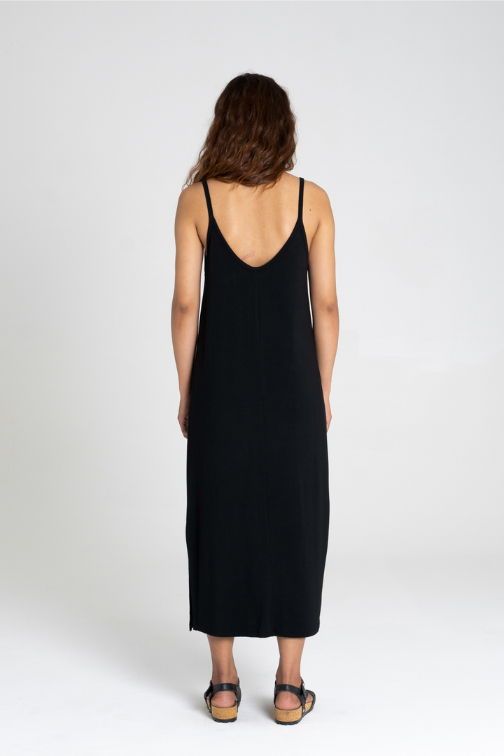 Singlet Dress in Black by Dorsu, available at ZERRIN with free Singapore shipping