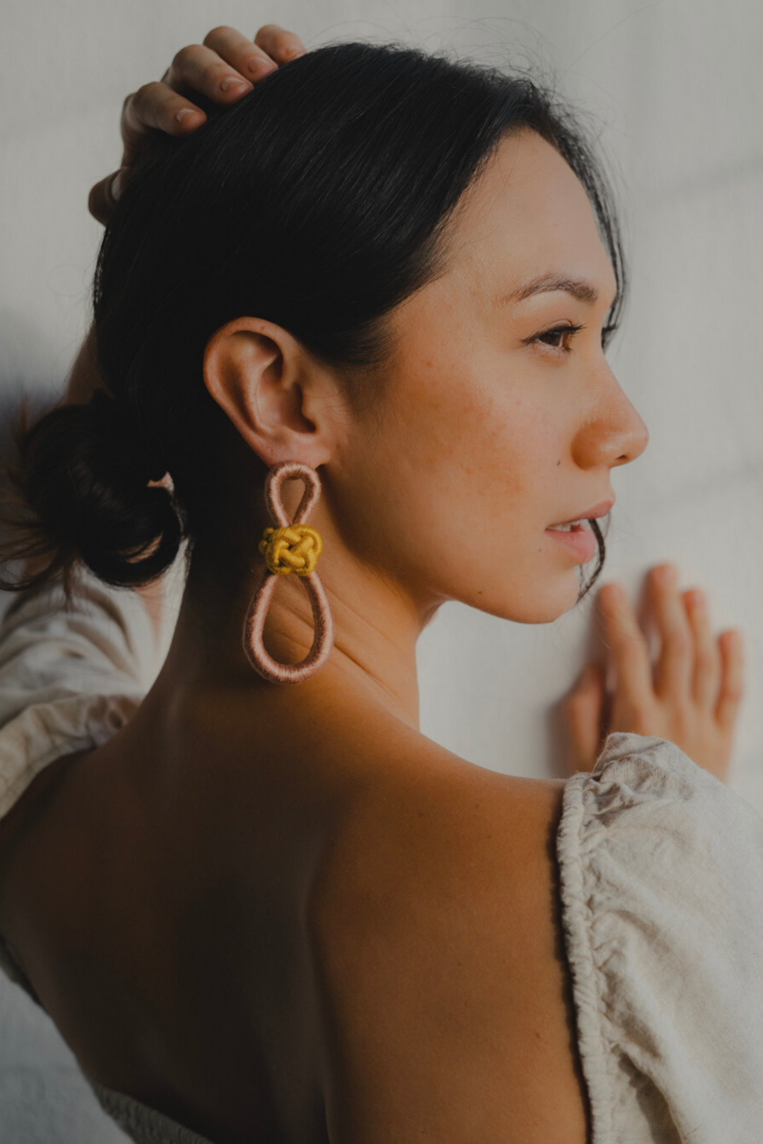 Talee Ania Loop Earrings in Laguna & Petal, available on ZERRIN with free Singapore shipping