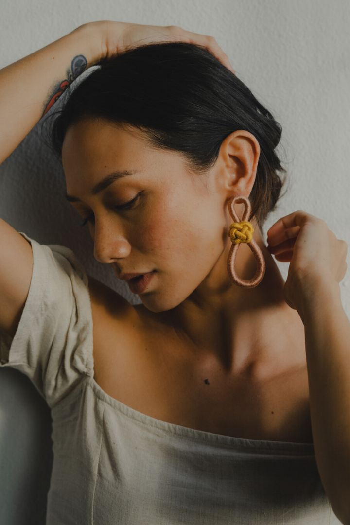 Talee Ania Loop Earrings in Laguna & Petal, available on ZERRIN with free Singapore shipping