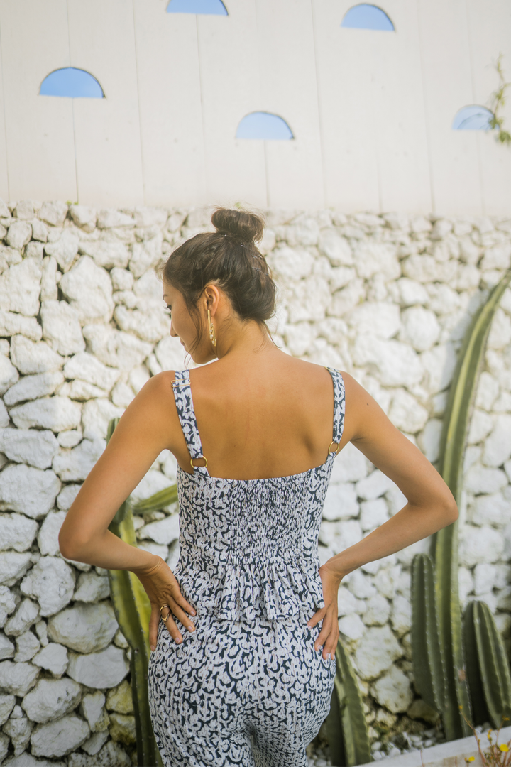 One Puram Lawtan Co-ord Top, available on ZERRIN with free Singapore shipping