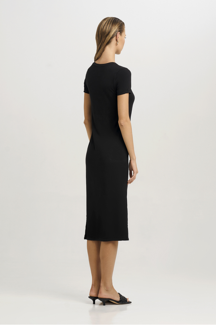 Marie V-Neck Bamboo Fabric Dress by Sans Faff, available on ZERRIN with free Singapore shipping