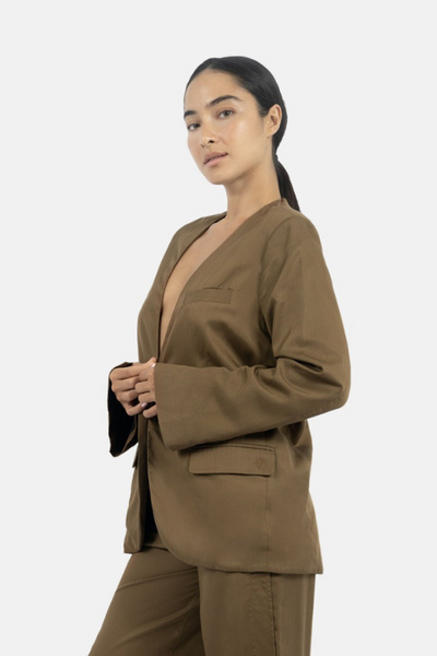 1 People Auckland Blazer In Taupe