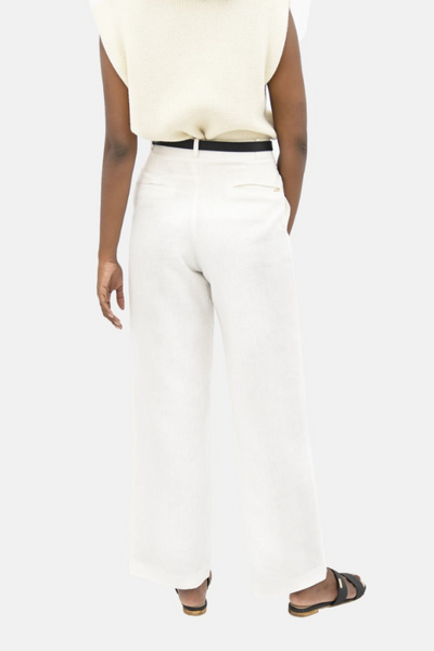 French Riviera NCE Wide Leg Pants In Porcelain