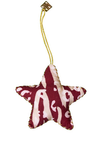Crimson Tiger Star Ornament