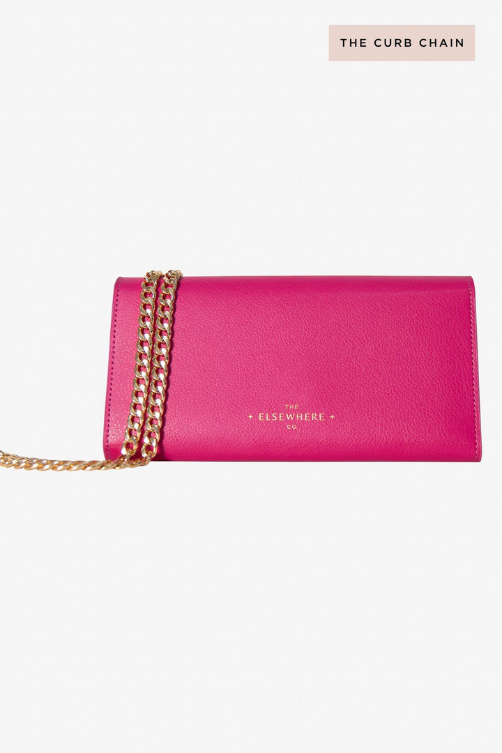 Travel Wallet, Chain + Charm Set In Paradise Pink