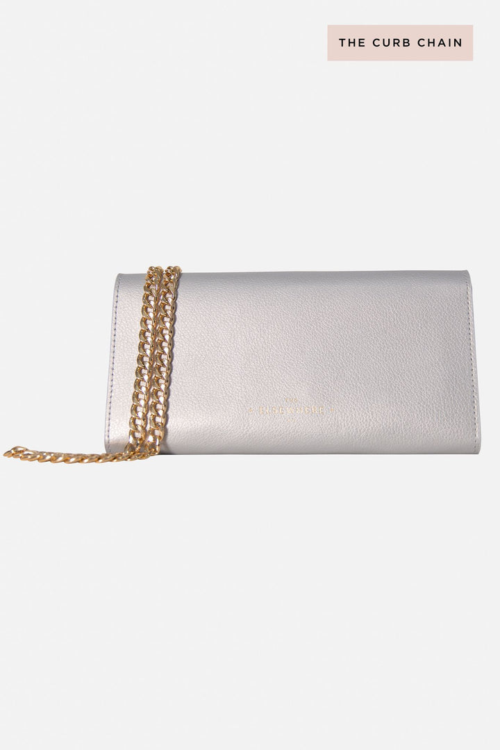 Travel Wallet, Chain + Charm Set In Faraway Silver