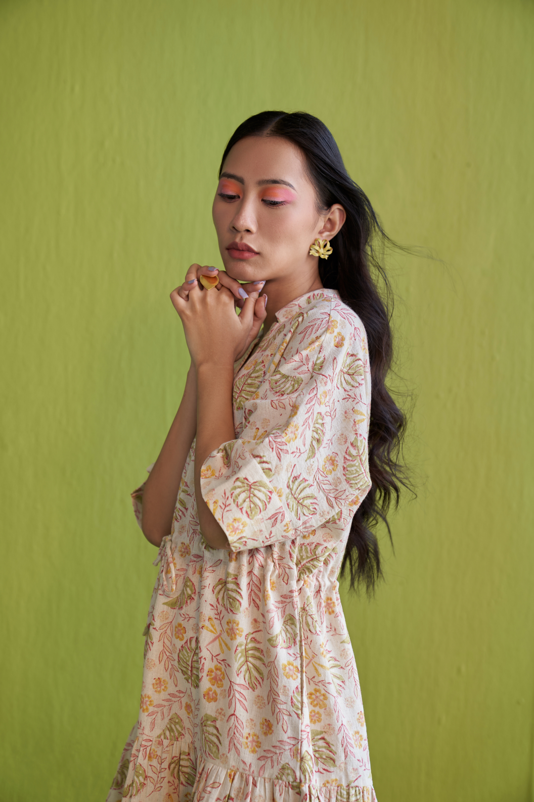 Monstera Bloom Kala Cotton Dress