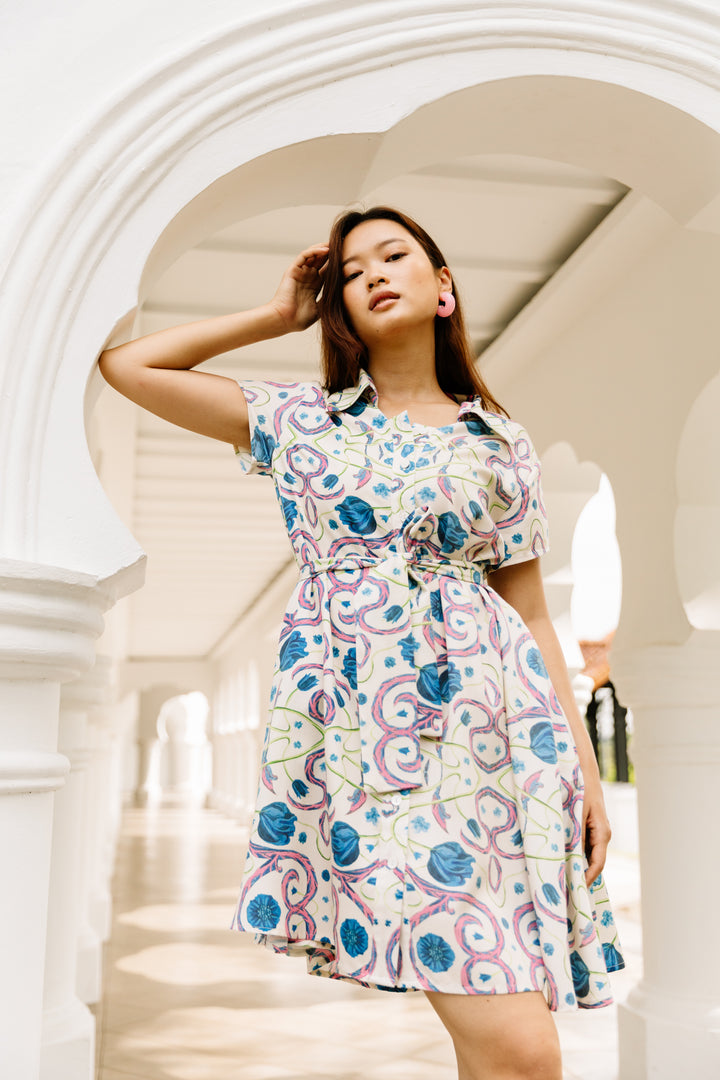 Banyan Dress In Morris Print