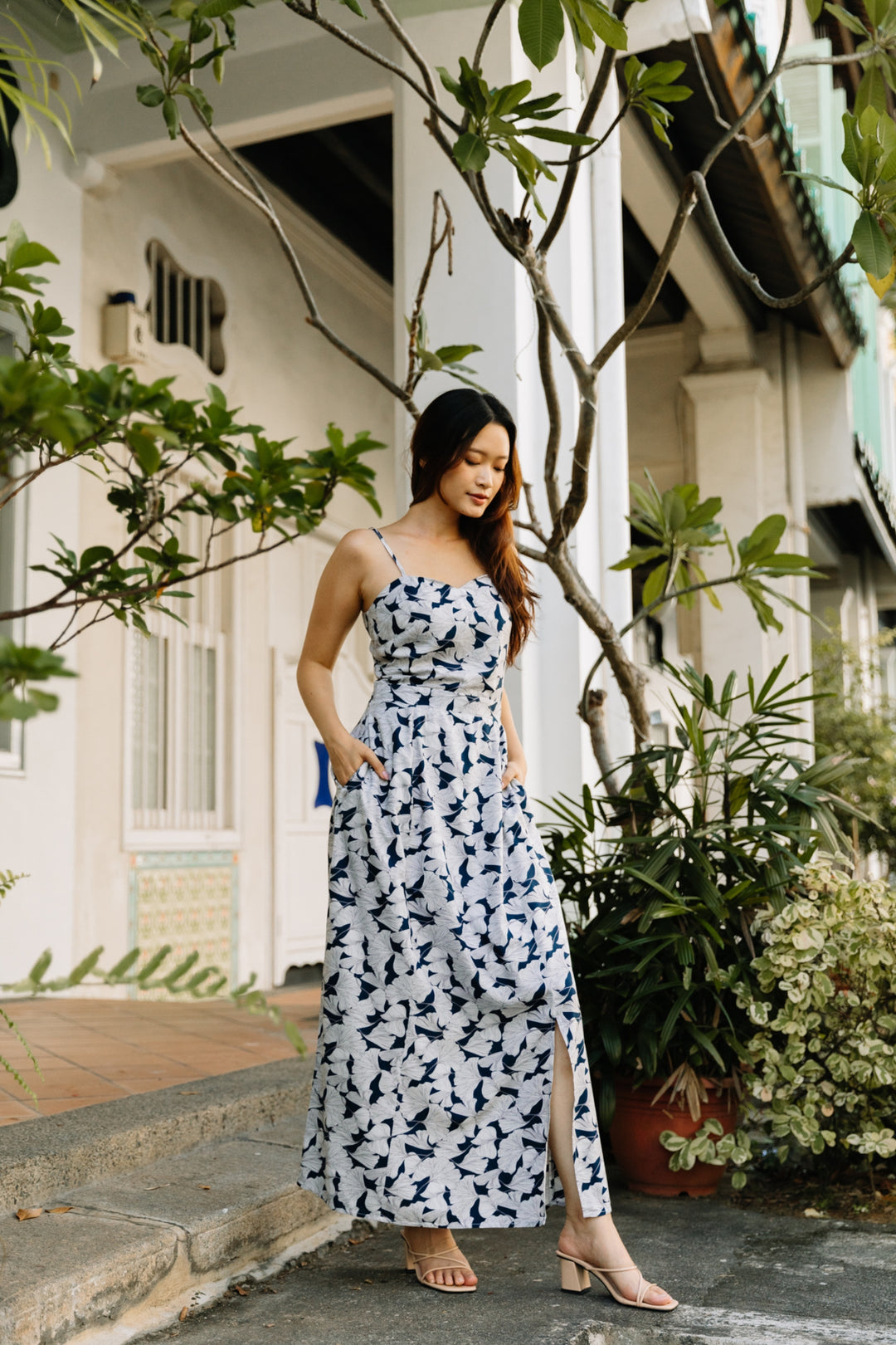 Cruise Dress in Marine Flora