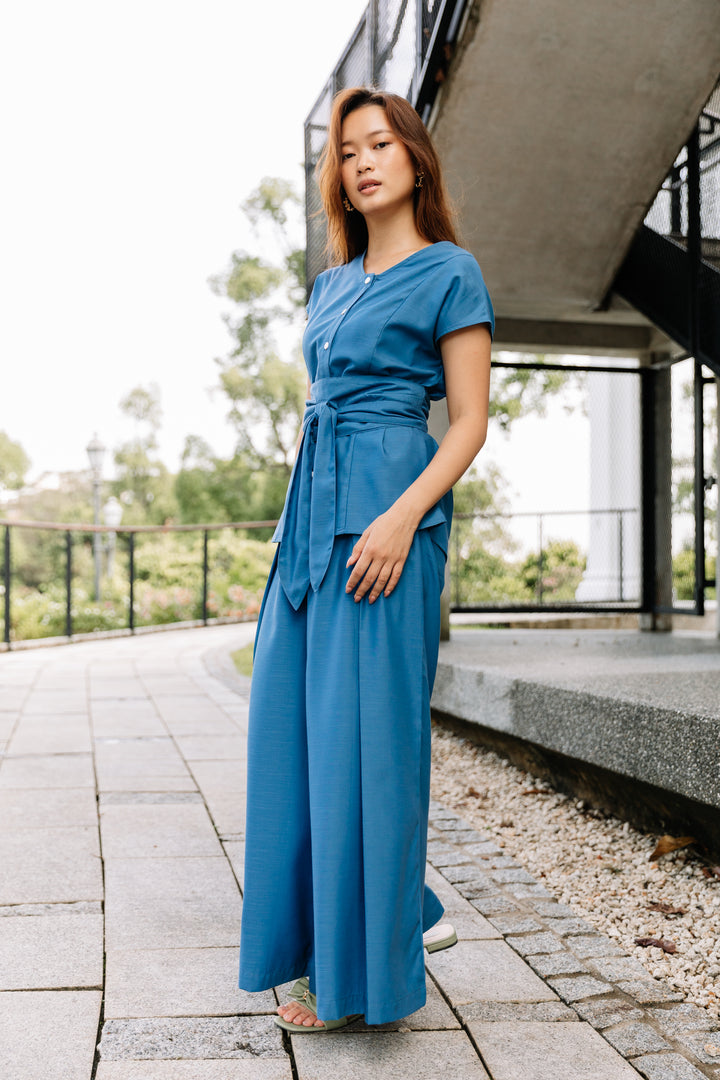 Palazzo Pant In Cobalt Blue