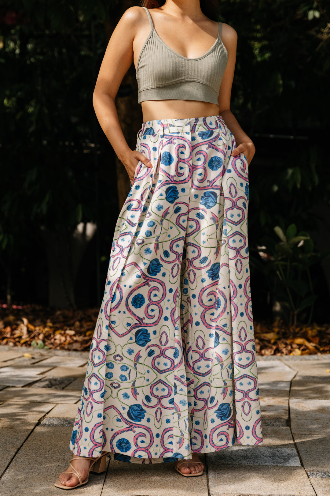 Palazzo Pant In Morris Print