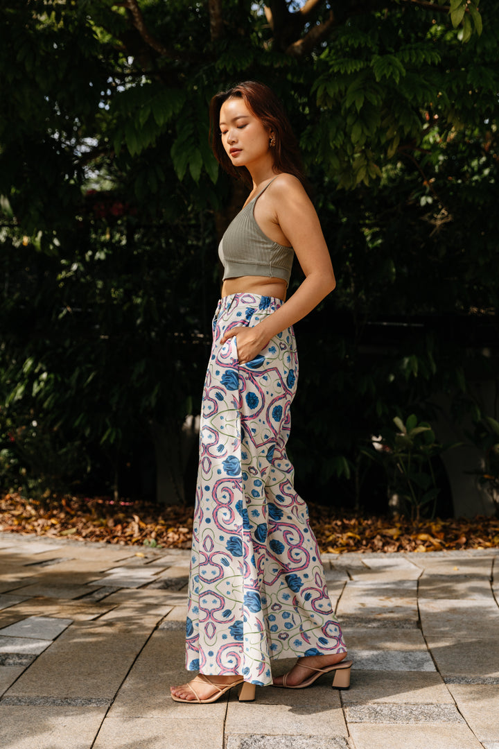 Palazzo Pant In Morris Print