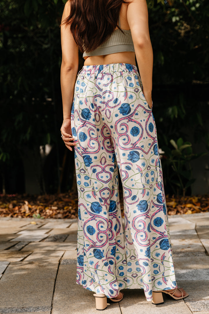 Palazzo Pant In Morris Print