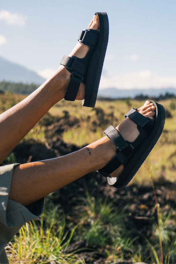 Indosole Women’s Adventurer Sandals In Black