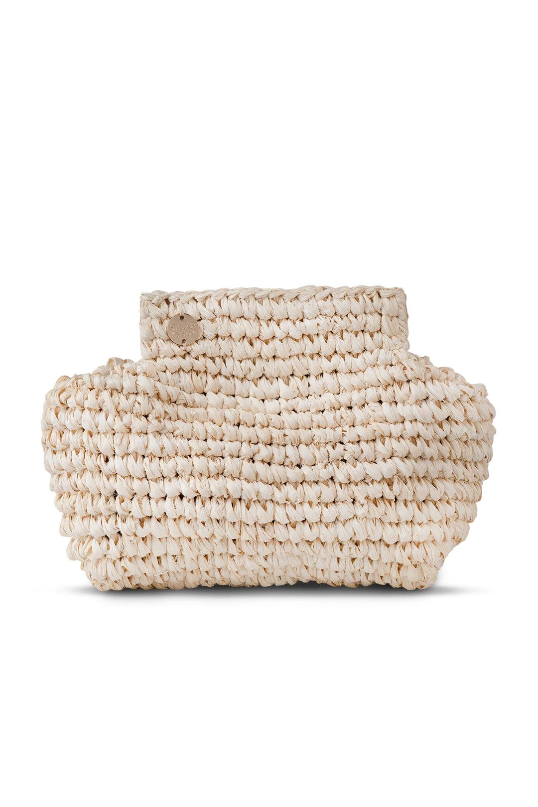 Lilis Small Raffia Frame Clutch