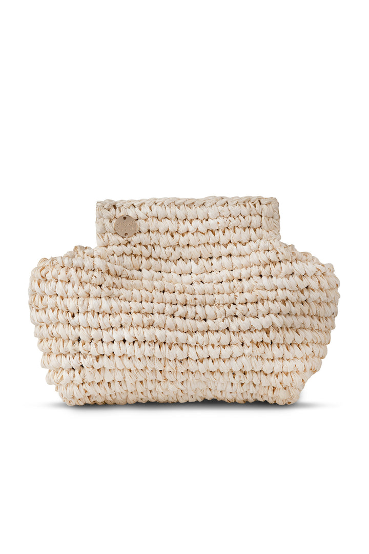 Lilis Small Raffia Frame Clutch