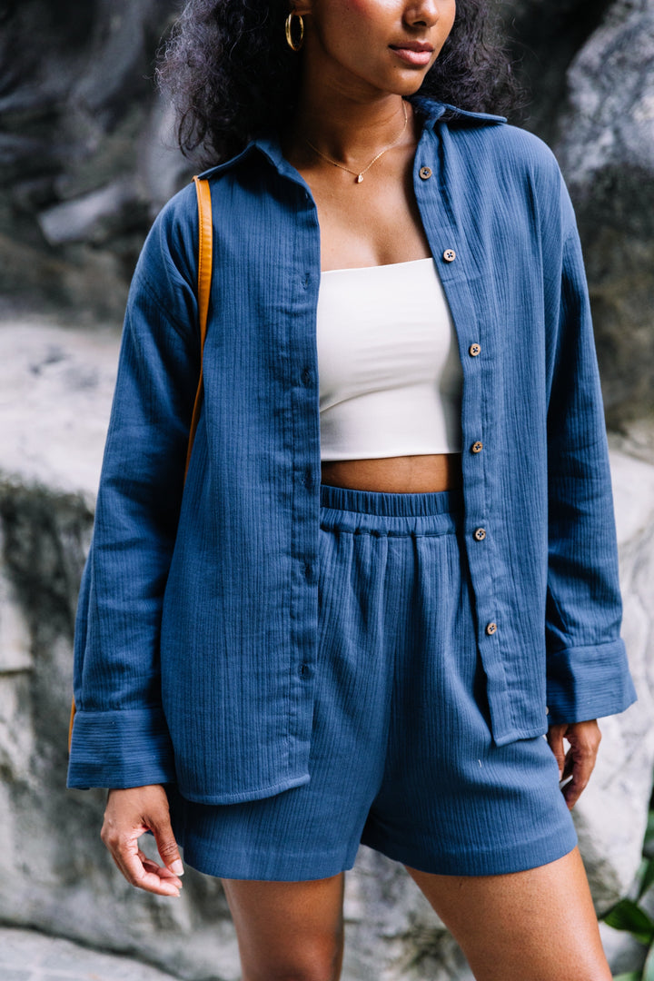 Breathe Organic Cotton Navy Shorts