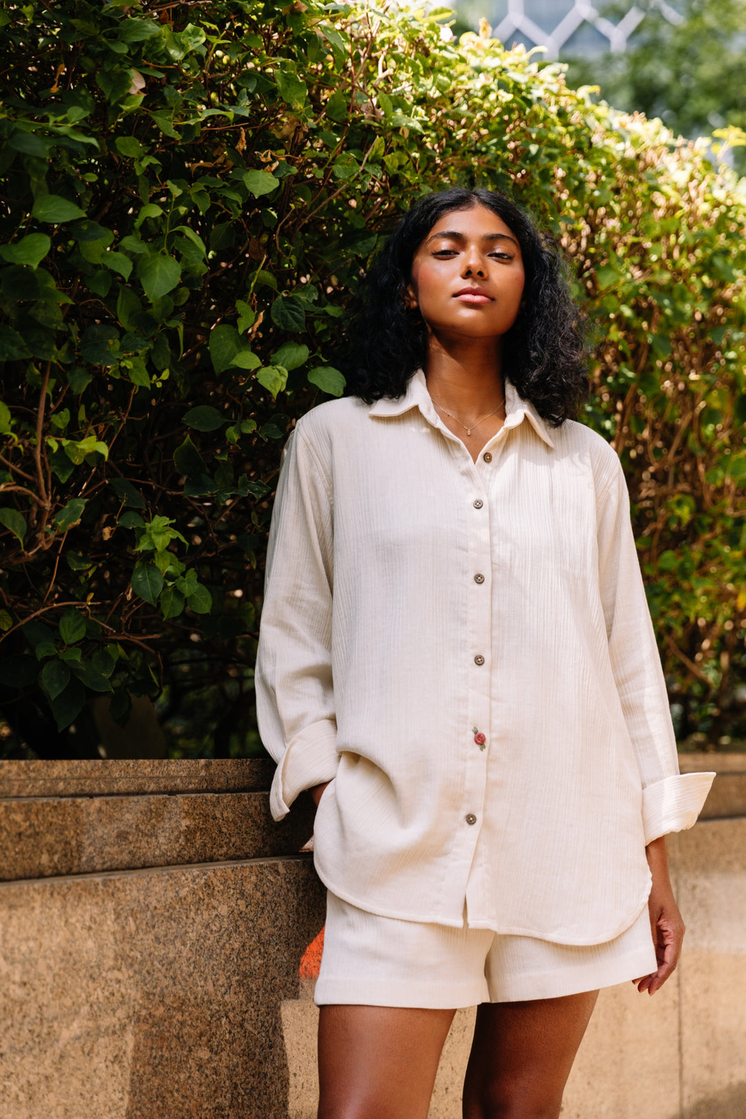 Summer Rose Organic Cotton Classic Shirt