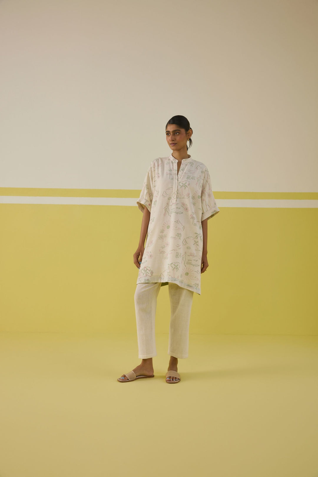 Summer Joy Handspun Handwoven Organic Cotton Kurta Top