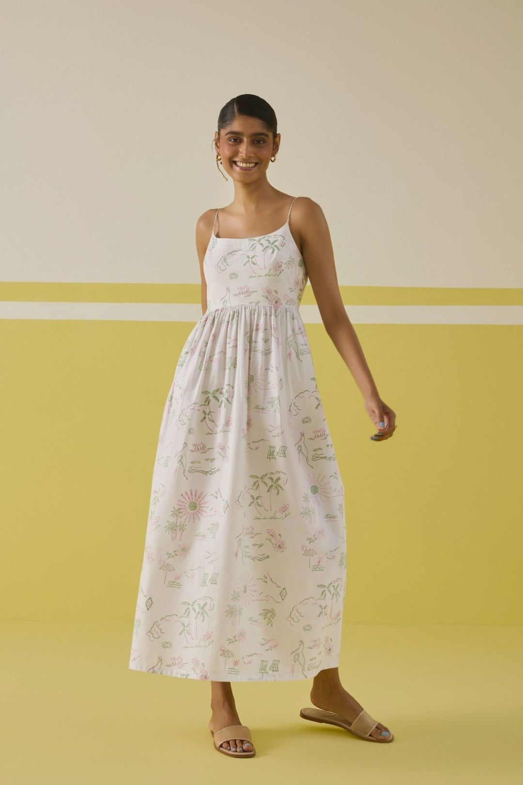 Sweet Sunshine Organic Cotton Maxi Dress