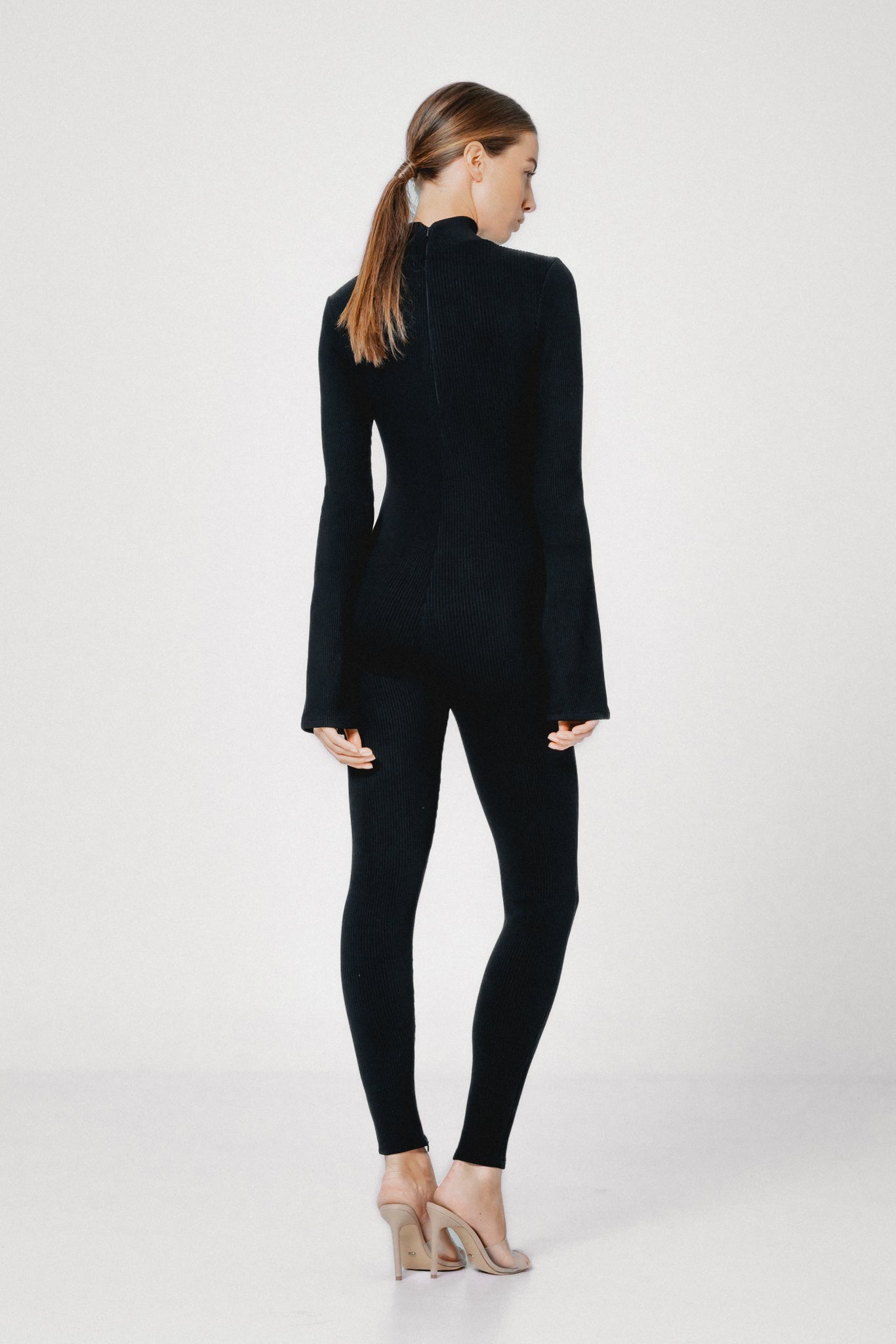 Sans Faff Tina Turtleneck Enviro Rib Catsuit | Jumpsuit | ZERRIN