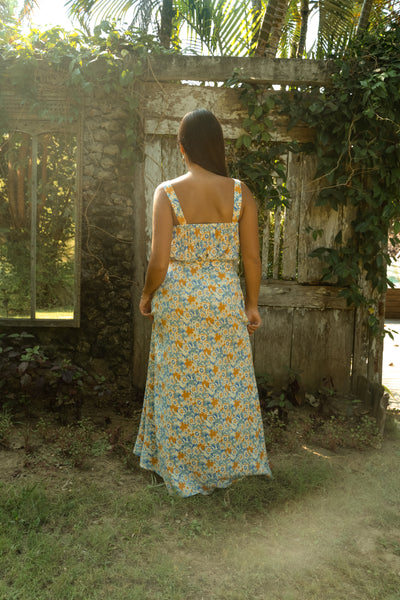 Tropez Skirt In Azure Blossom