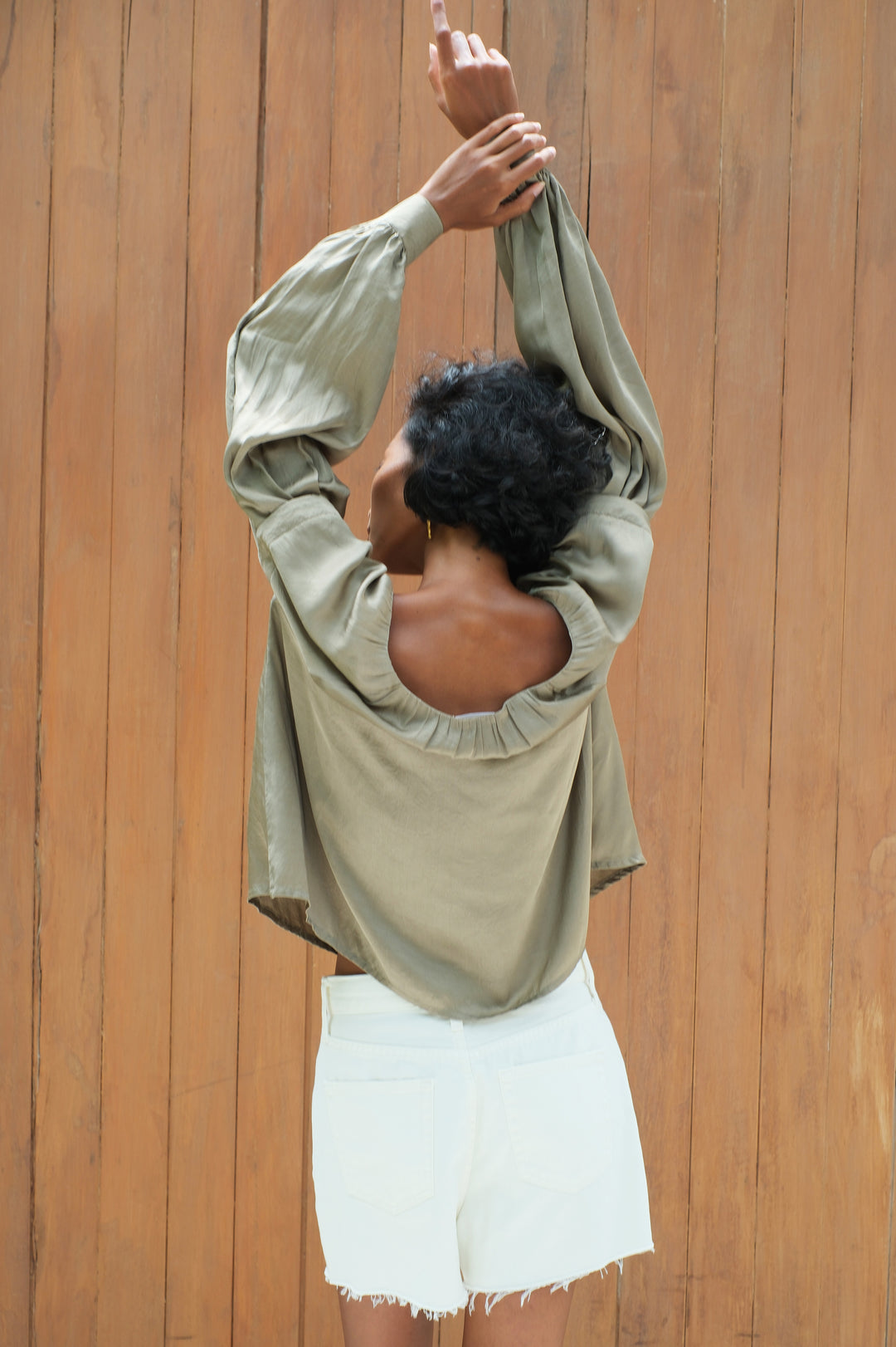 Helena Blouse In Olive