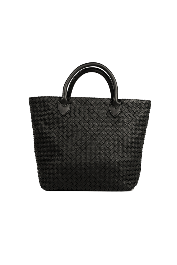 Kmana Kartini Structured Tote Bag in black. Available online at ZERRIN.